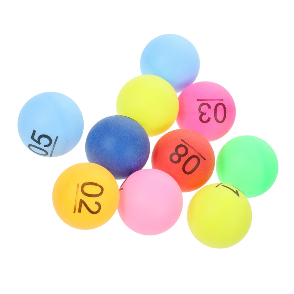 Color Number Ball Plastic Lottery Balls Printed Pong Numbered Picking Entertainment Round Sphere Party Table Tennis