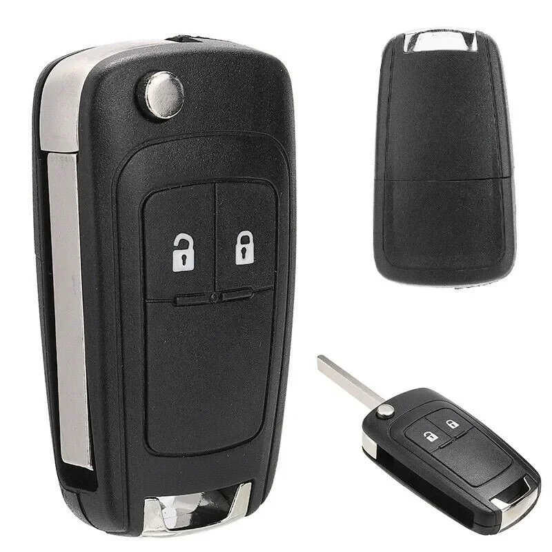 Replacement 2 Button Rubber Pad Key Shell For Chevrolet For Cruze 2010-2013 Orlando Flip Remote Car Key Fob Case Cover