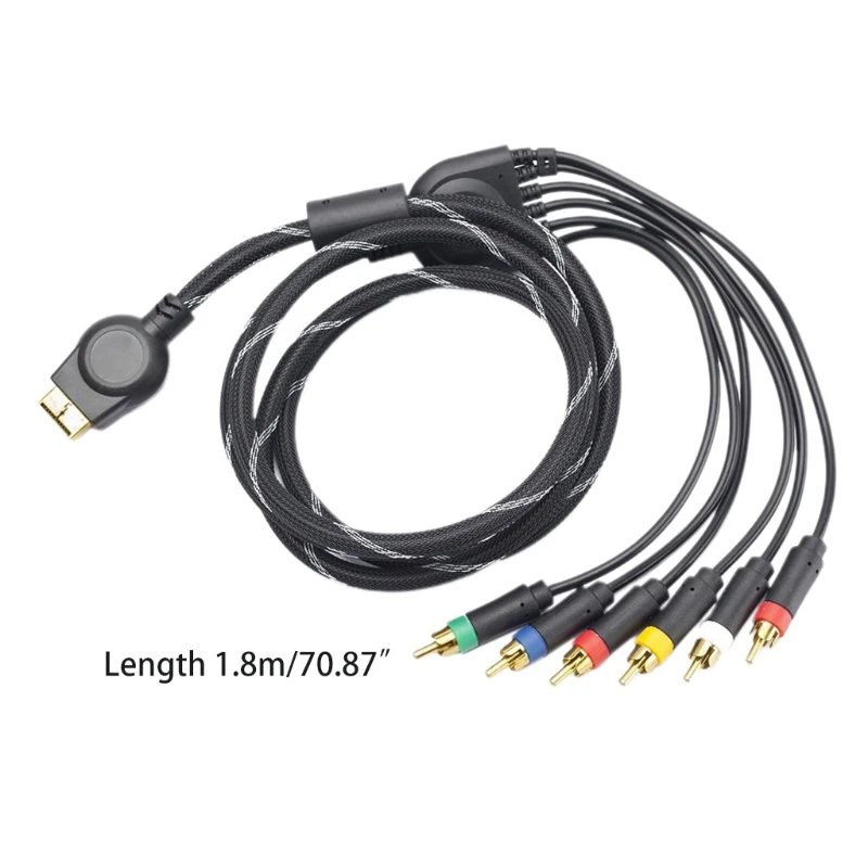 Component AV Cable High Resolution HDTV Component RCA Audio Video Cable for PS3 for PS2 Gaming Console
