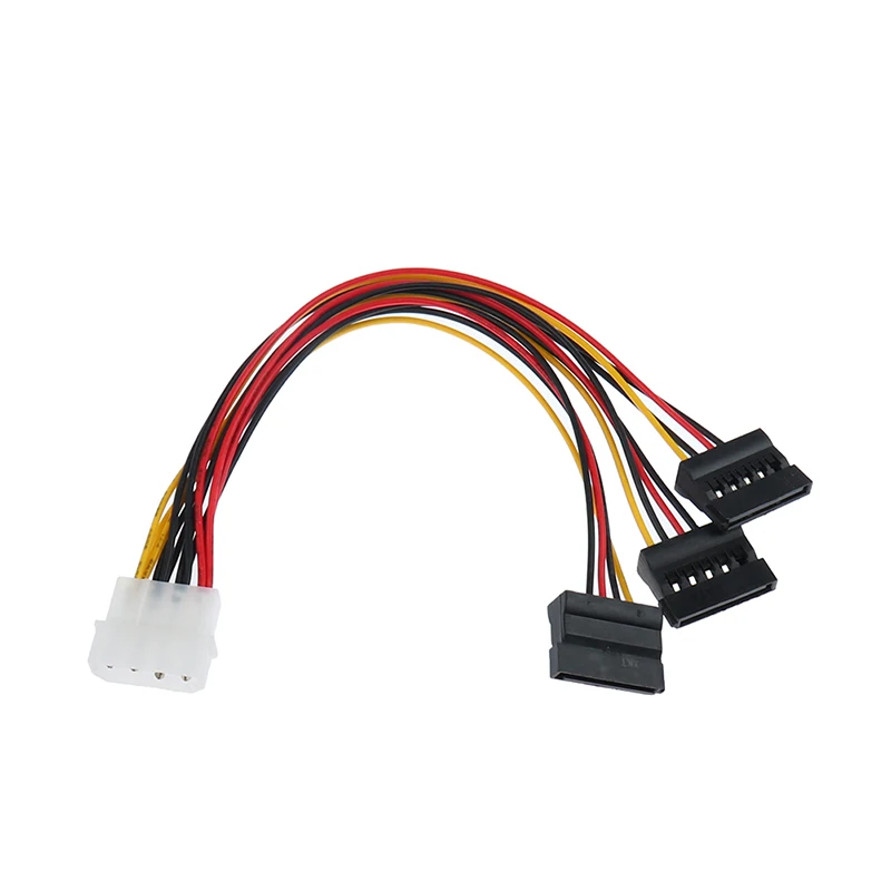 

4Pin IDE Molex To 3 ATA SATA Power Splitter Extension Cable Connectors