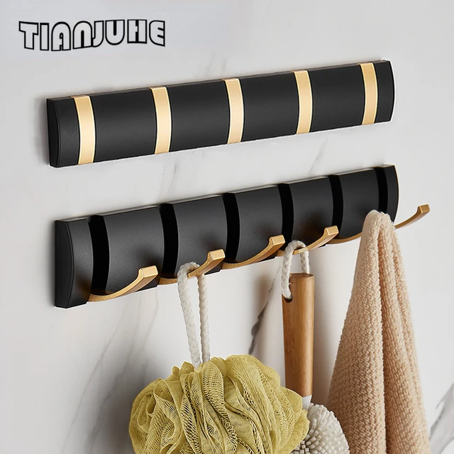 Folding Hideaway Coat Hooks-Space Aluminum Heavy Duty Wall Hooks Retractable  Hooks for Hanging Coat Scarf Hat Bag Towel - AliExpress