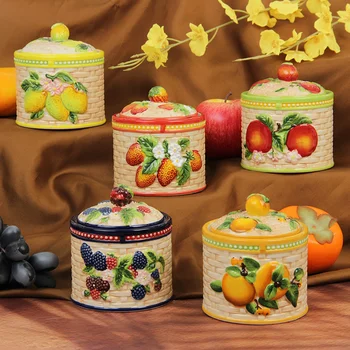 3D Fruit Ceramic Storage Jar 1