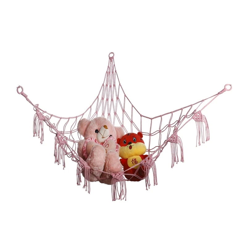 For Triangle Stuffed Animal Hammock Toy Hammock Storage Net With