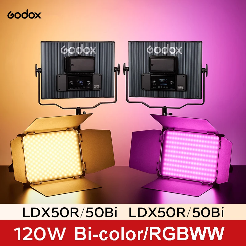 

Двухцветная панель Godox LDX50Bi/50R/100Bi/100R RGBWW