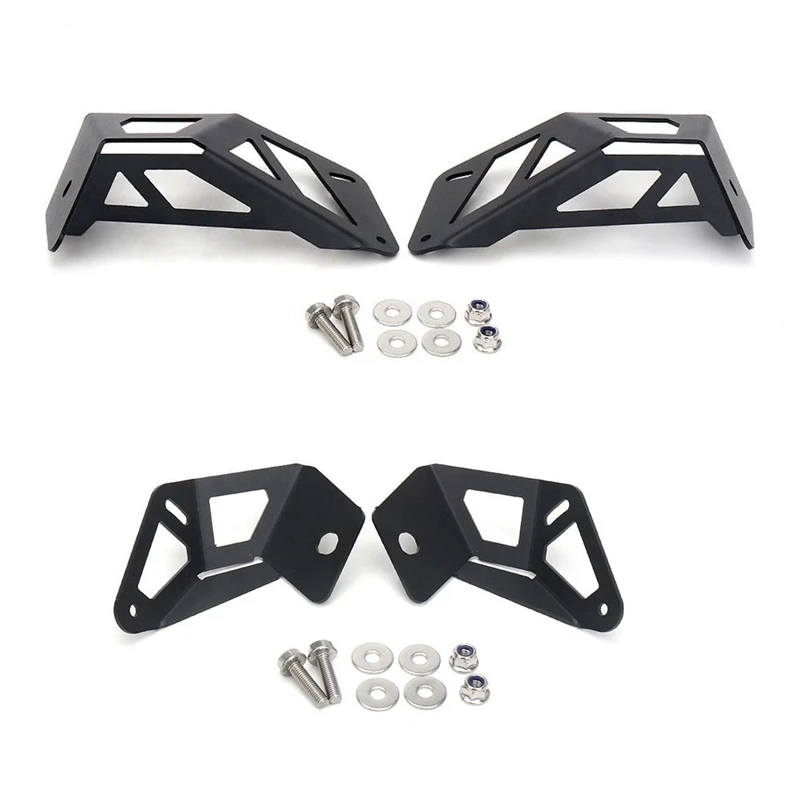 Can-am maverick r 2024用の取り付けキット 軽量 低位置 黒いブラケット 金属製のヘッドライト 新品 2024 + Can-Am Maverick R Amp front winch bumper