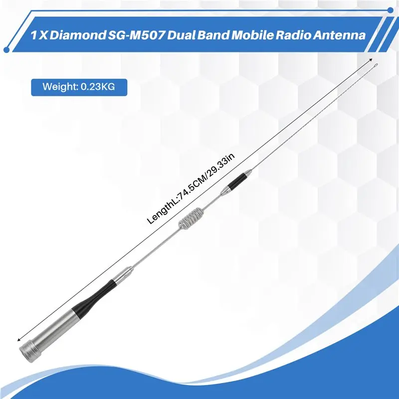 다이아몬드 SG-M507 144/430Mhz 차량용 안테나 고이득 모바일 무전기 안테나