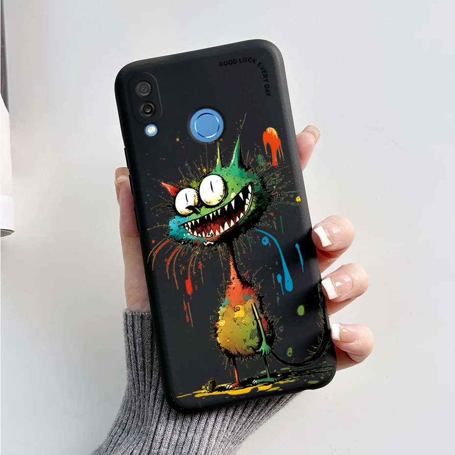 Cute Rabbit & Panda Painted Soft Silicon Cover for Huawei Honor Play 6.3