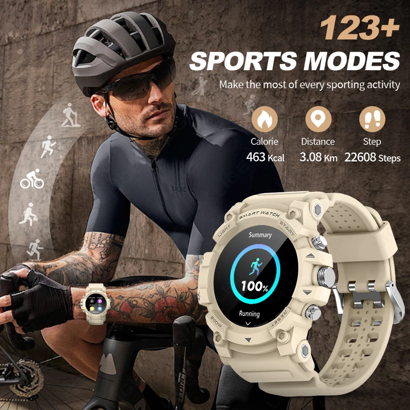 LIGE New GPS Sports Smart Watch Men Call Reminder Heart Rate Blood Oxygen Fitness Waterproof Outdoor Smartwatch For Android IOS