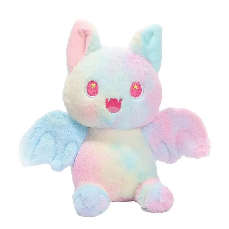 

Rainbow Bat Plush Doll Cute Colorful Rainbow Bat Plush Toy Animals Plush Toy For Baby Girls Birthday Christmas for Gift Decor