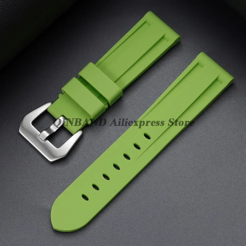 Camouflage Blue-Black-Grey Soft Silicone Watchband Replacement Strap