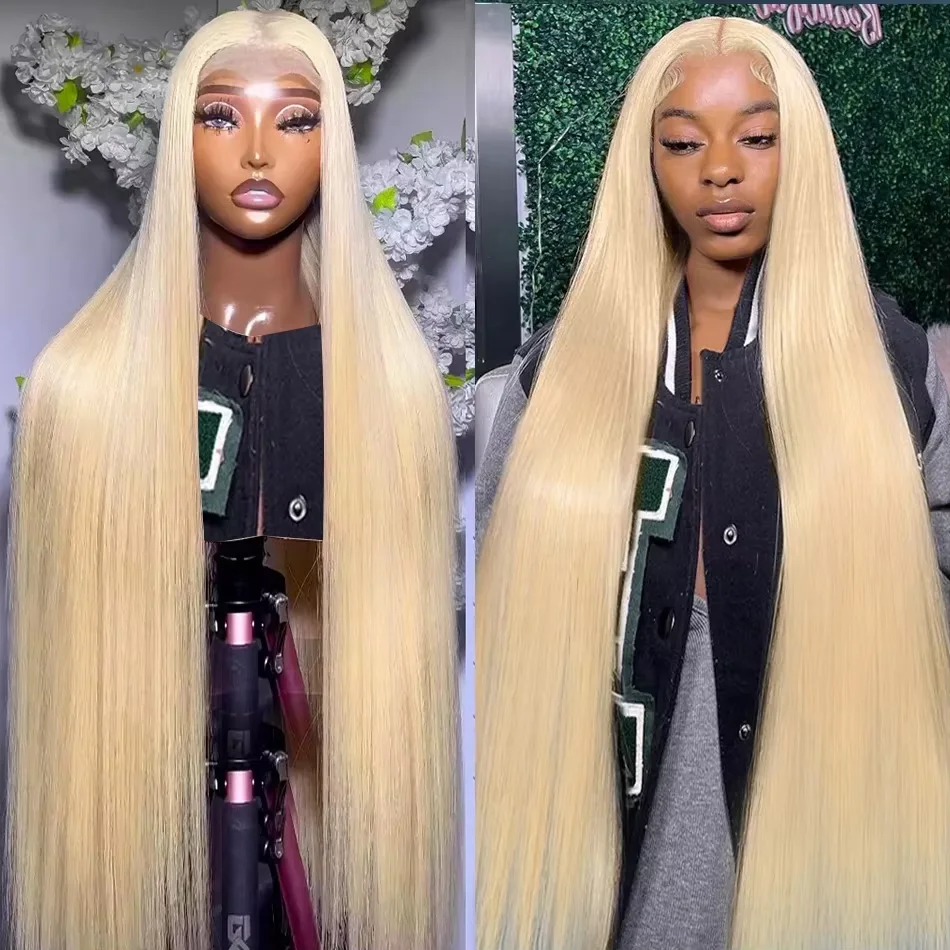 200 Density 613 Blonde 13x6 Lace Frontal Wigs HD Lace Front Human Hair Wigs For Women Pre pucked Straight Human Hair Wigs