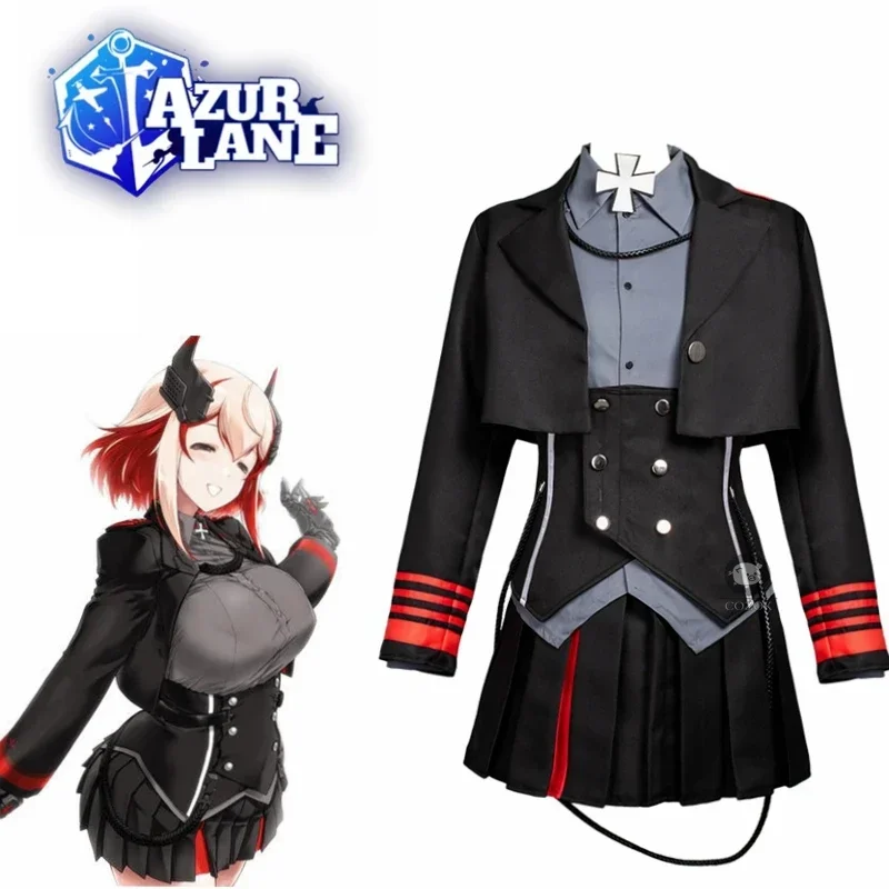 

Custom Personal tailor Azur Lane Collection KMS Roon cosplay costume dress uniform Halloween costumes for women Anime clothes