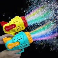 29 Holes Rocket Bubble Gun Bubble Toys Children Gifts Rechargeable Electric Bubbles Machine Outdoor Summer Toys for Kids Girls 2