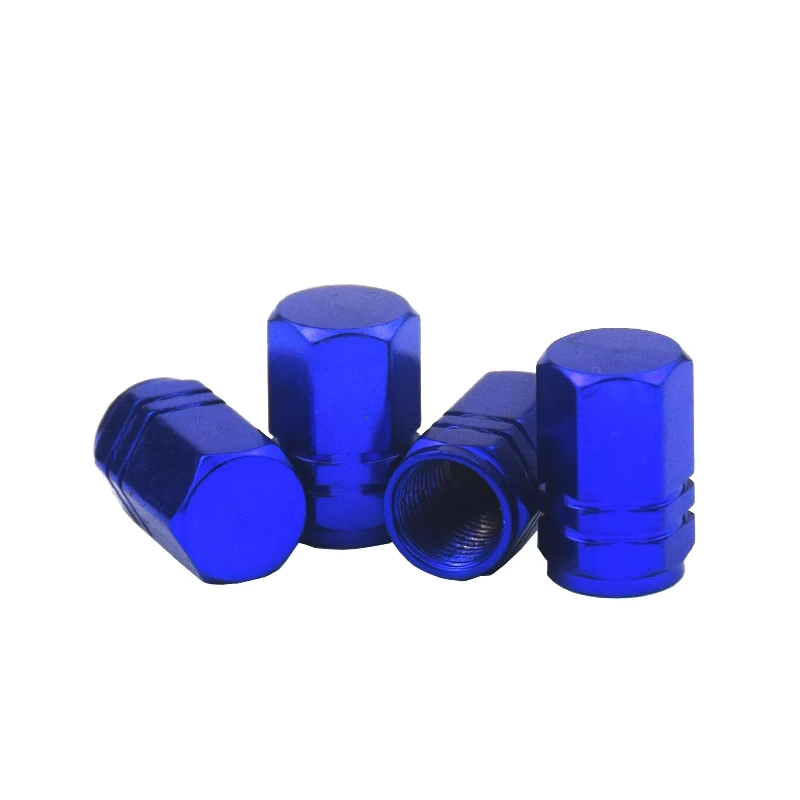 Premium Aluminum Tire Valve Caps - Decorative Dustproof Wheel Covers (Set of 4)