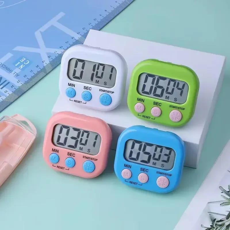 

New Kitchen Timer Magnetic LCD Digital Countdown Stopwatch With Stand Practical Cooking Baking Sports Alarm Clock Reminder Tools