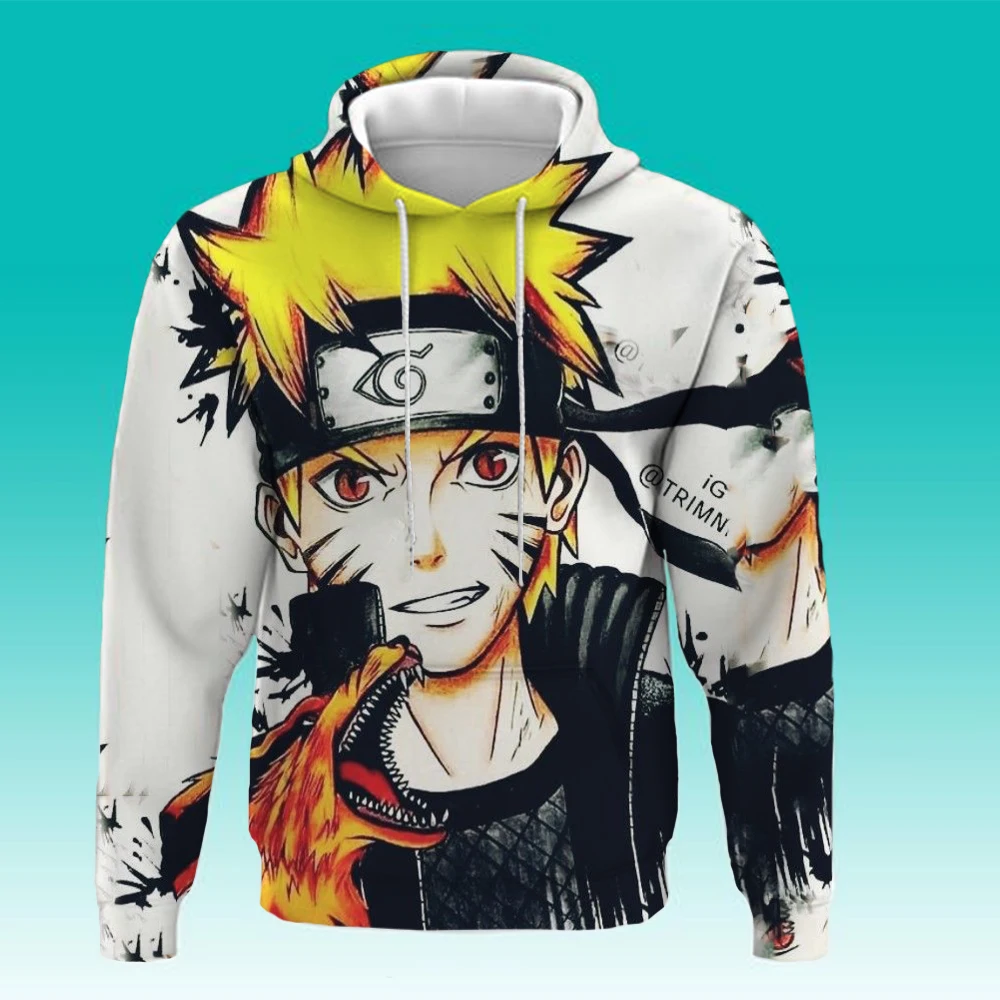 

3D printed Naruto hoodie For kids Children's Clothes long sleeve loose clothes casual top Japanese anime hoodie girls and oys