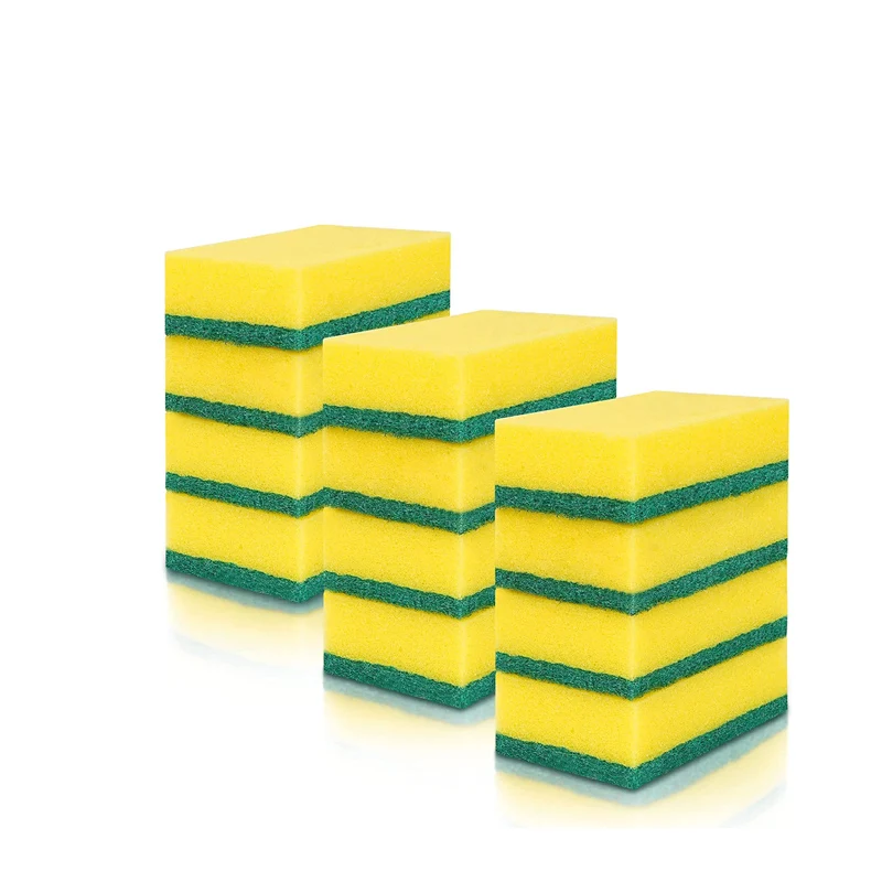 

Highly Absorbent Dish Scrub Cleaner Sponge Brush For Kitchen Dishwashing and Home Cleaning