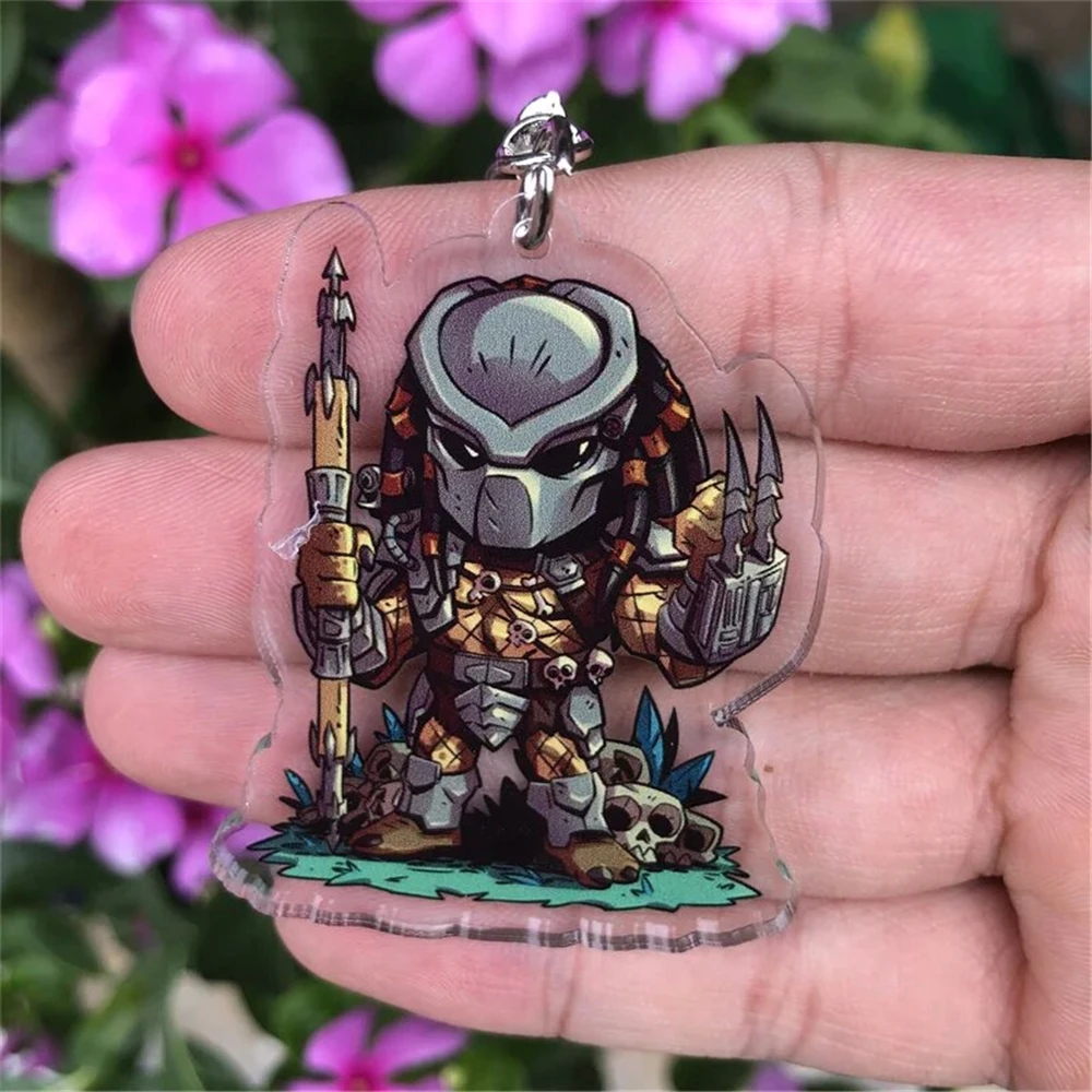 Game Predator Xenomorph Alien Cosplay Costumes Acrylic Keychain