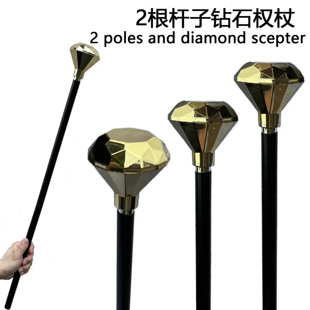 Funny Gemstone Scepter Wand Wizard Scepter Cosplay Dollars Diamond Party Prom Show Dress Up Kids Gift