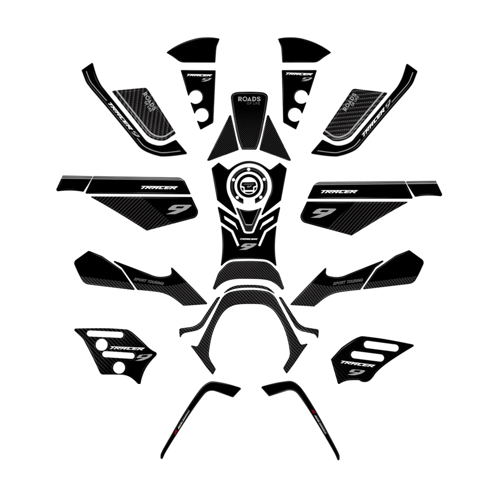 Adesivi Resinati Per Moto Yamaha Tracer 9 | Protezioni 3D In Oro | Impermeabili E Anti-UV - Foto 8