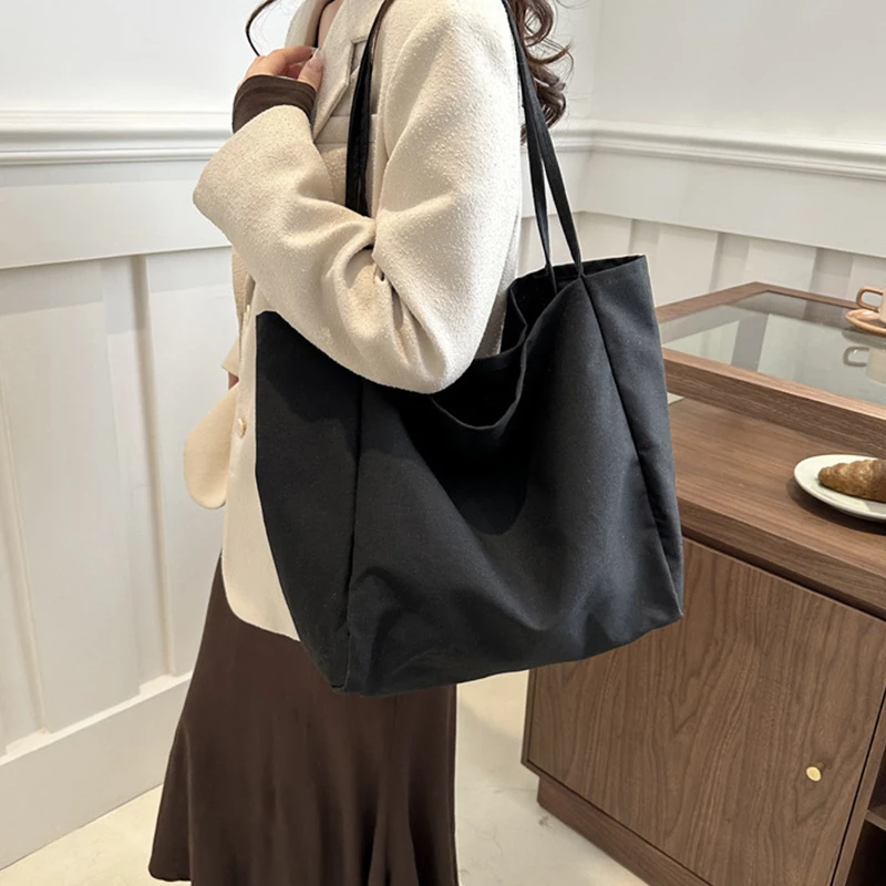 New Women Handbags Casual Reusable Canvas Shoulder Bags Multifunctional Large Capacity Shopping Bag For Women Bolsas Feminina