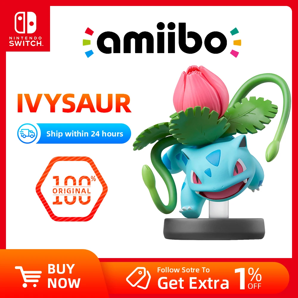 Nintendo Amiibo Figure Ivysaur- for Nintendo Switch Game Console