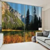 Landscape Painting Series Natural Scenery Sunshade Curtain Bedroom Living Room Home Decoration Window Curtain 2