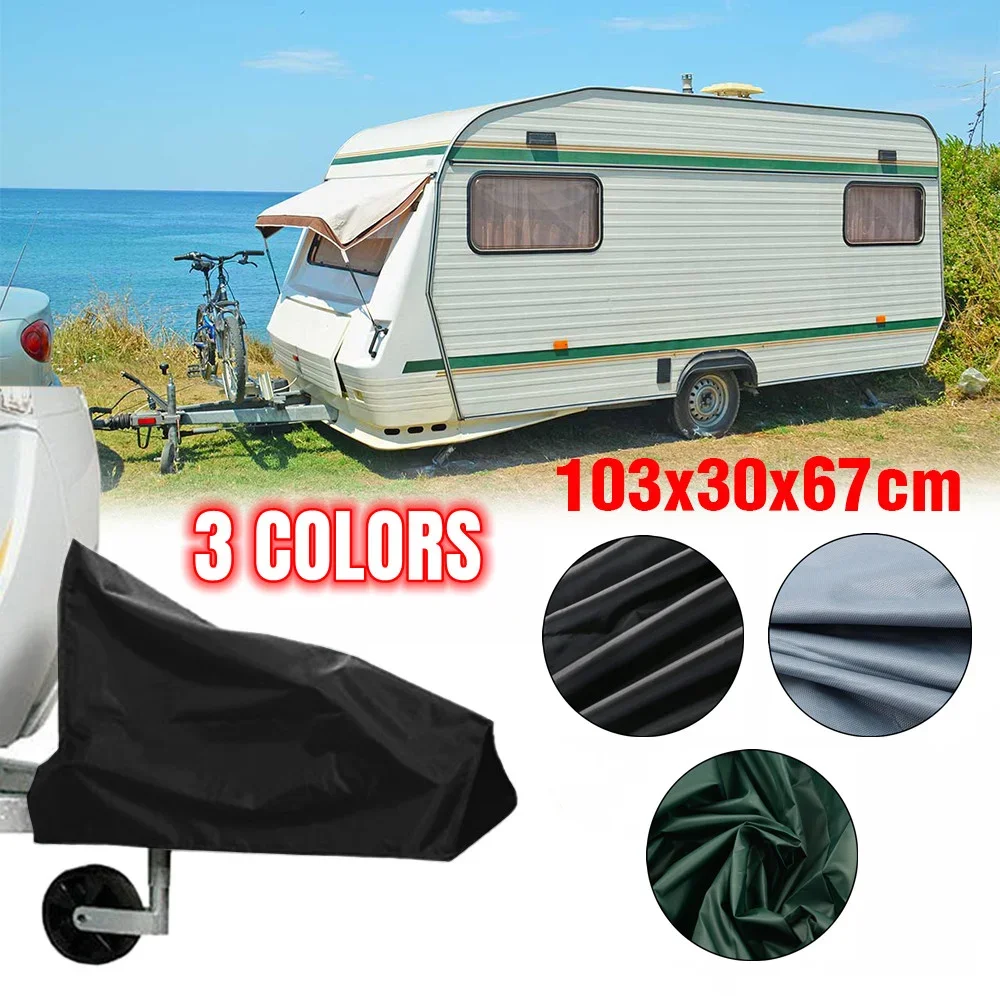 1030x670x990x300mm  Gray Green Black Caravan Hitch Cover Waterproof Dustproof Trailer Tow Ball Coupling Lock Cover For RV greenhouse replacement cover 36 m² 300x1200x200 cm green