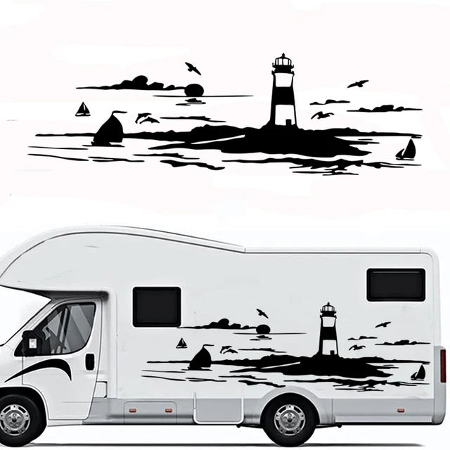 Nordsee Ostsee Küsten Skyline Wohnmobil Aufkleber Wohnwagen Sticker Auto  Aufkleber Laptop Folienschnitt Plot -  Schweiz