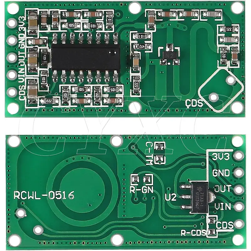 10PCS RCWL-0516 RCWL 0516 Microwave Radar Sensor Human Sensor Body Sensor Module Induction Switch Module Output 3.3V image 2