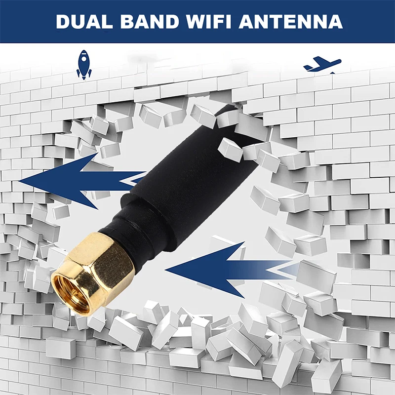 FPV antene 2.4G/5.8G set od 2 sa kablom SMA RP-SMA