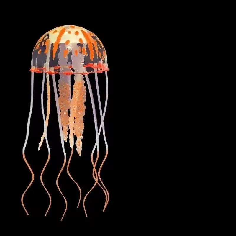 Fish Aquarium Aquarium Decoration Glowing Silicone Fake Jellyfish Artificial Ornaments For Aquarium Fish Tanks Landscaping Decoration
