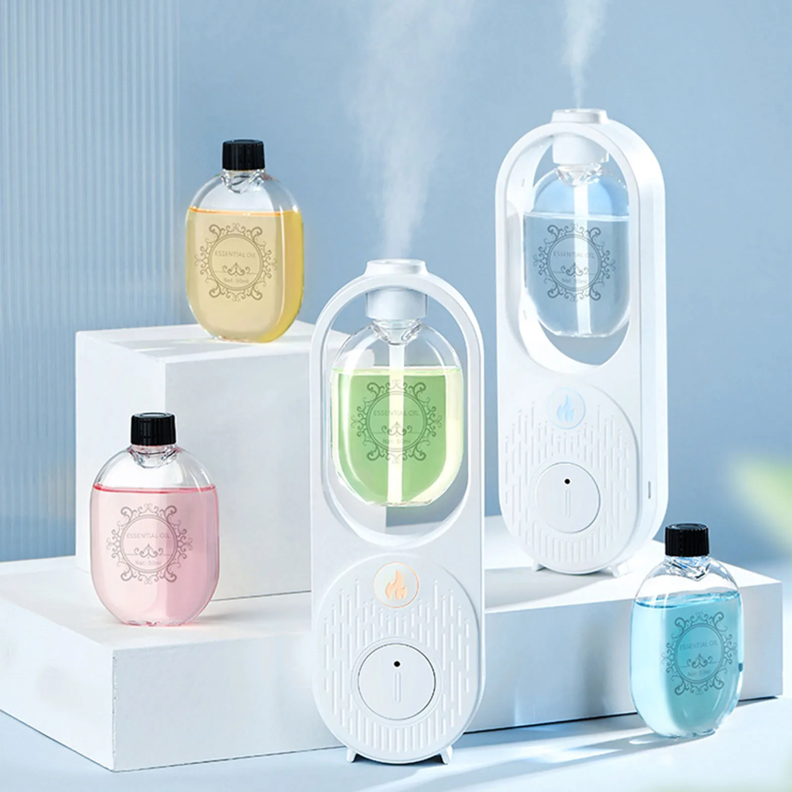 Intelligent Aroma Diffuser Fragrance Essential Oil Aromatherapy Machine Home Car Air Freshener Hotel Bedroom Toilet Humidifiers