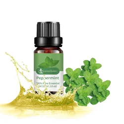 Aromatherapy Essential Oil with Natural Fruit and Vanilla Essence for Candle and Soap Making, 10ml (Peppermint)