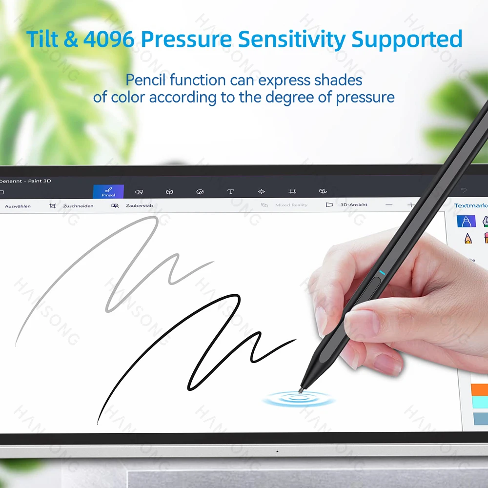 Palm Rejeição Stylus Pen para Microsoft Surface Surface Pro x Livro Laptop go para Mpp2.0 Protocol - Imagem 2