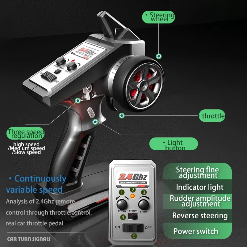 SG918 MAax Remote Control Car RC Drift Car 1:16 Scale 4WD with LED Lights 2.4G 70km/h RTR High Speed Racing Sport Toy Car Adults 6