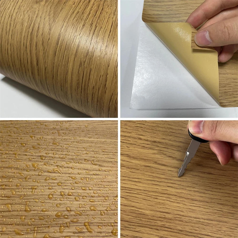 Hexagonal Wood Floor Stickers Thickened 10 Sheets PVC Wear-resistant  Non-slip Self-adhesive Wood Grain Floor StickersDecorative - AliExpress