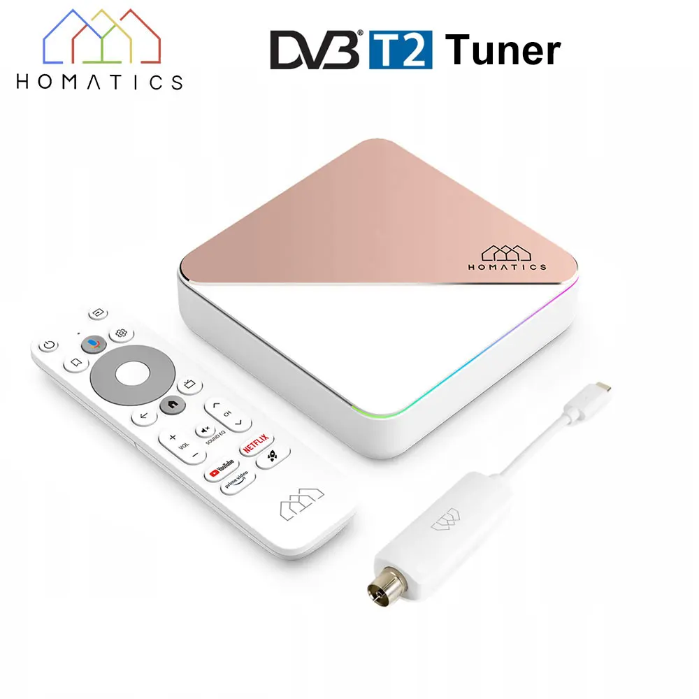 DVB-T2 DVB-S2 Tuner for Homatics Android TV Box R Lite 4K & 4K Plus & RockTek G2 also KICKPI KP1 Google TV Box tv tuner