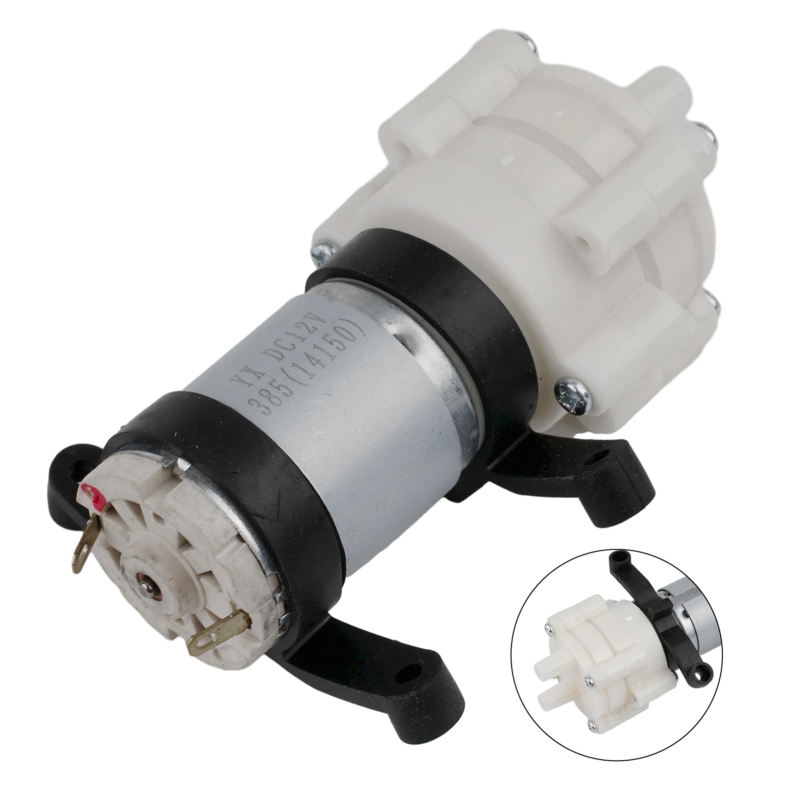 

R385 Aquarium Fish Tank Circular DC Diaphragm Pump DC6-12V 0.5-0.7A Low Noise Aquarium Air Pump Accessories 90mm*40mm*35mm