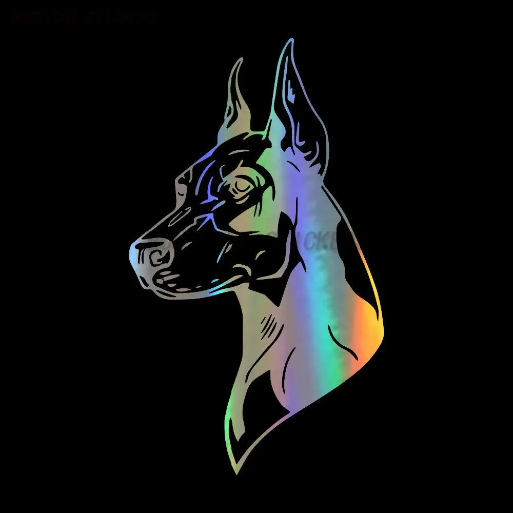 

Креативная наклейка Doberman Pinscher для автомобиля, улучшенная водонепроницаемая ПВХ наклейка, наклейка для автомобиля, мотоцикла, ноутбука, наклейка на стену