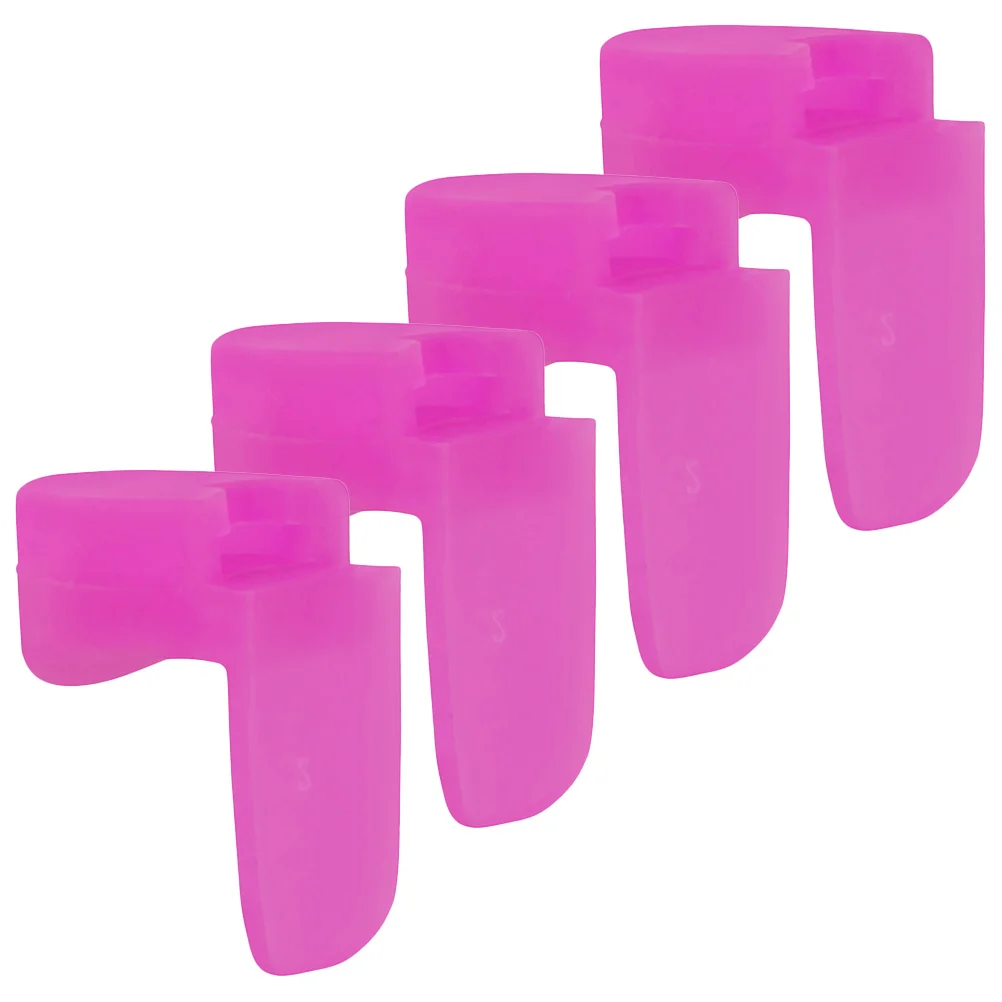 4pcs Black Clarinet Thumb Rest Cushion Round Color Handle Finger Support Pad Silicone Soft Standing Walking