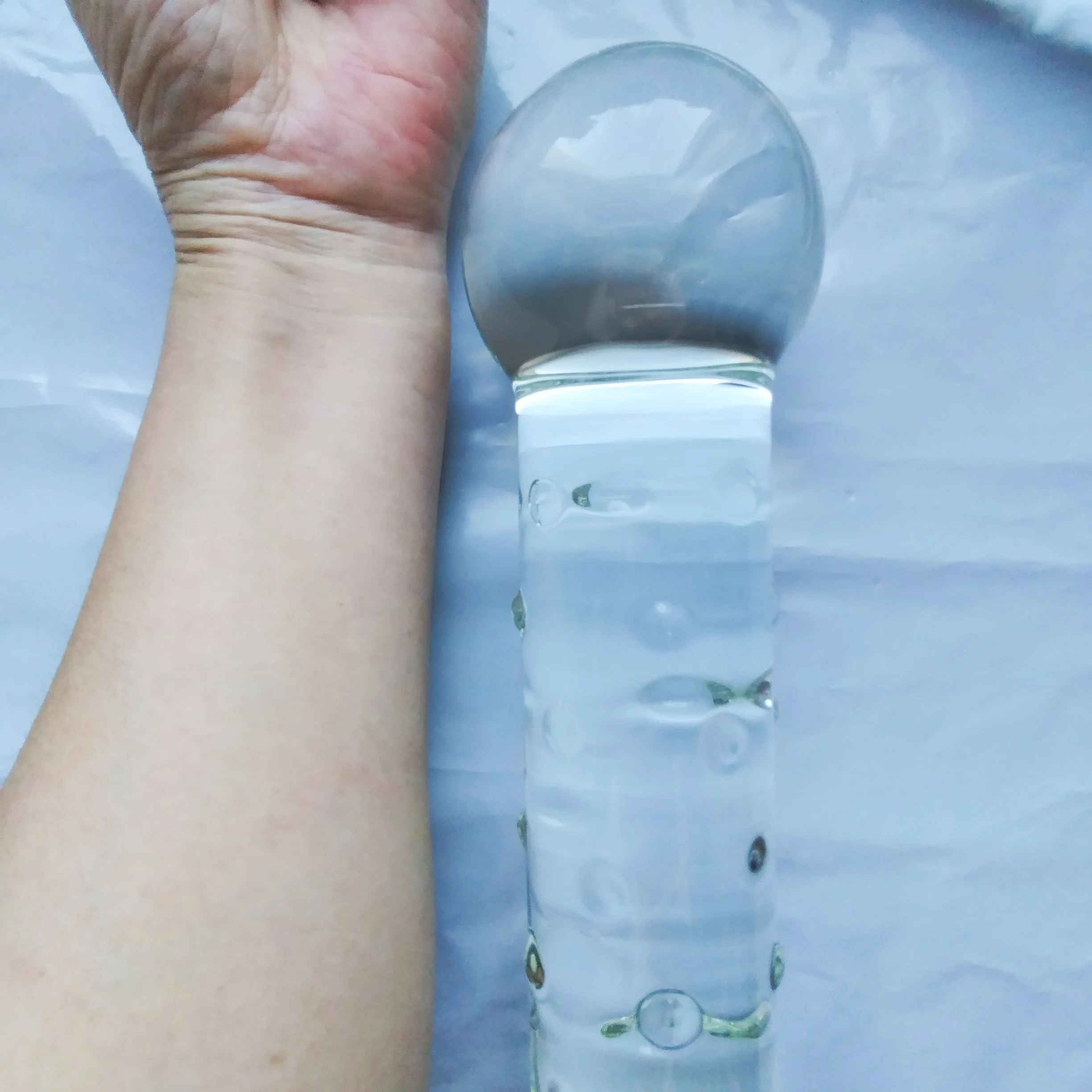 VaHppy Oversize 1450g 7CM Anal Plug jumbo skillfulness Anal Expander Training Masturbators Dildos Glass sex toys for Gay Women