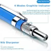 2.0MM Metal Mechanical Pencil Art Drawing DesignHB Automatic Pencil Low Center of Gravity Writing student Office School Supplies 5