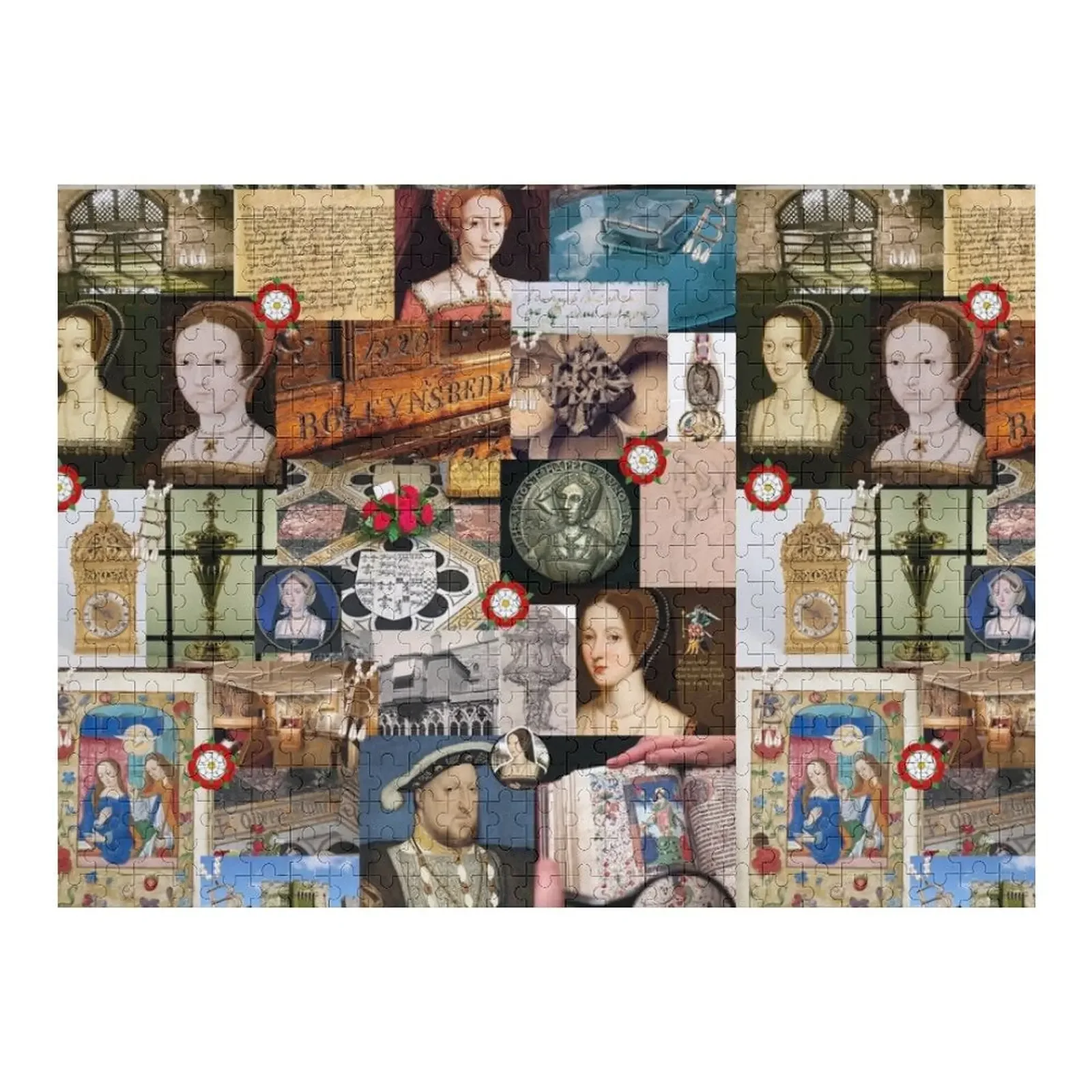 

Anne Boleyn Collage Jigsaw Puzzle Woodens For Adults Wooden Decor Paintings Name Wooden Toy Puzzle