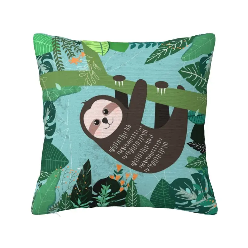 

Cute Sloth Pillow Bedroom Decoration Fashion Chair Cushion Square Pillowcase
