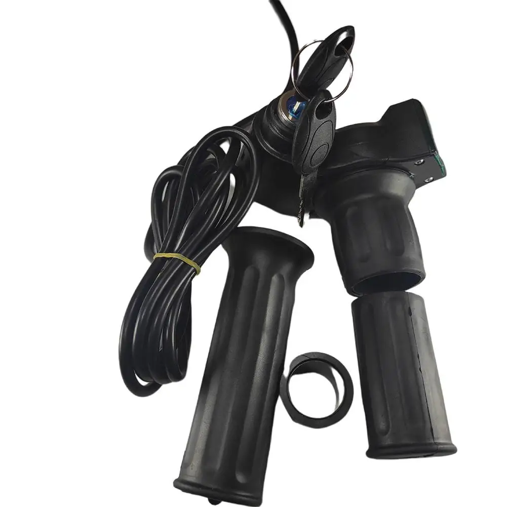 

1 Set 12v-84v Electric Bicycle Speed Control Throttle Handle With Digital Display Lock Twist Throttle Accelerator For Scooter