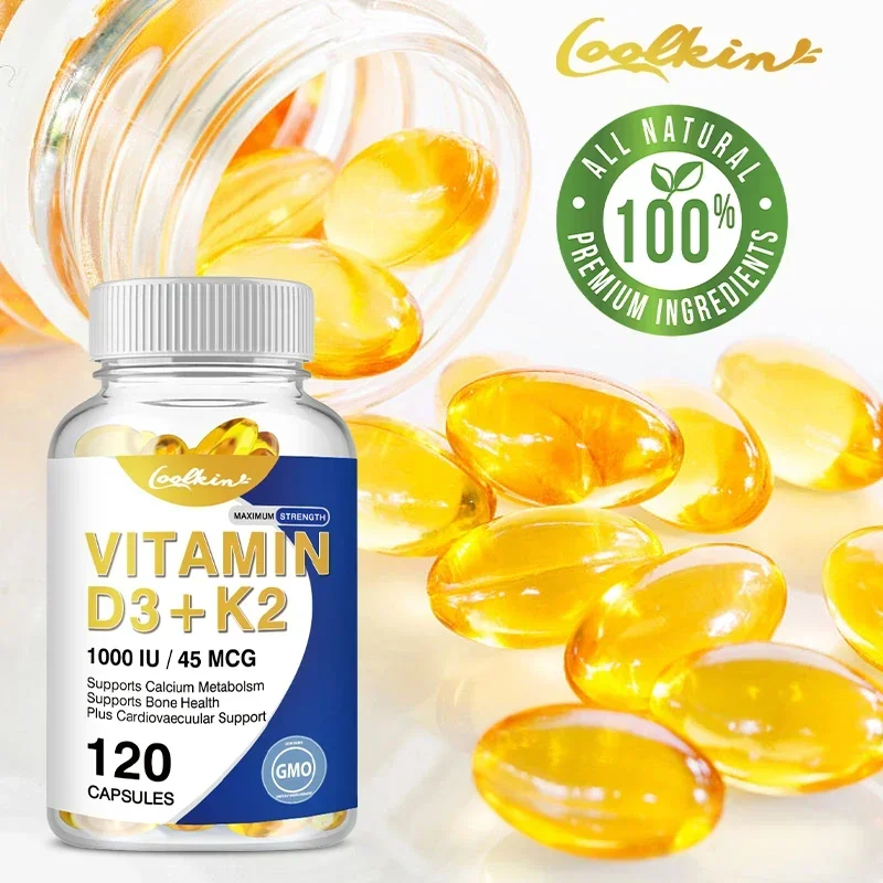 

Vitamin D3+K2 - Immune, Joints, Muscles and Bones, with A Variety of Vitamins and Minerals