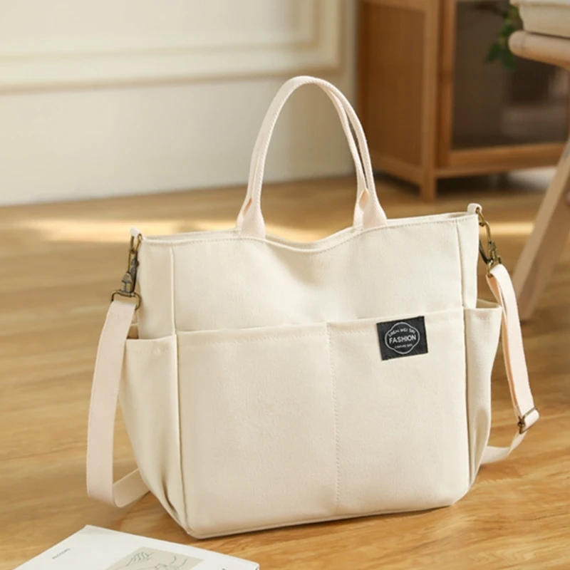 

Women's New Shoulder Bag Girls' Canvas Bag Large Capacity Handbag Environmental friendly Reusable Rhopping Bag Crossbody Bags