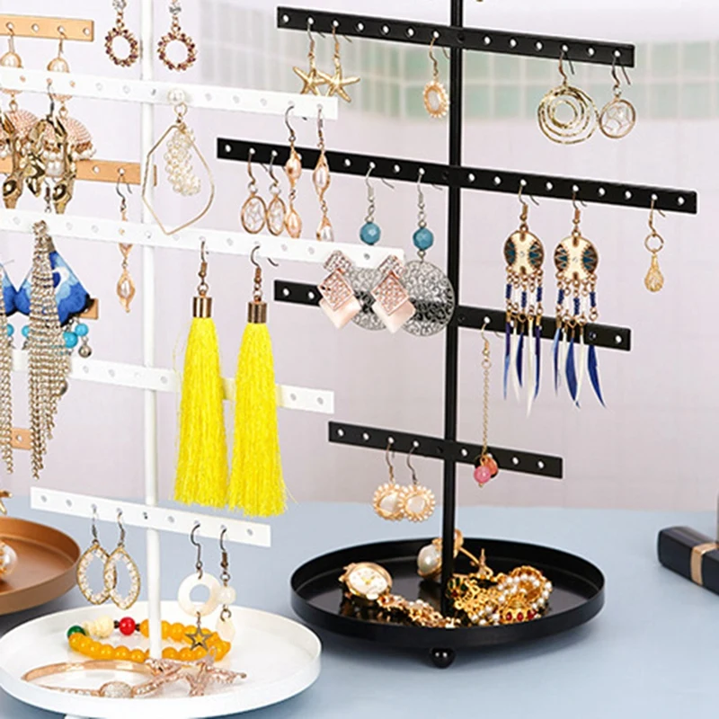 AFBC Simple Earring Storage Rack Earring Stand Jewelry Display Stand Earrings Necklaces Rings Jewelry Stand 2