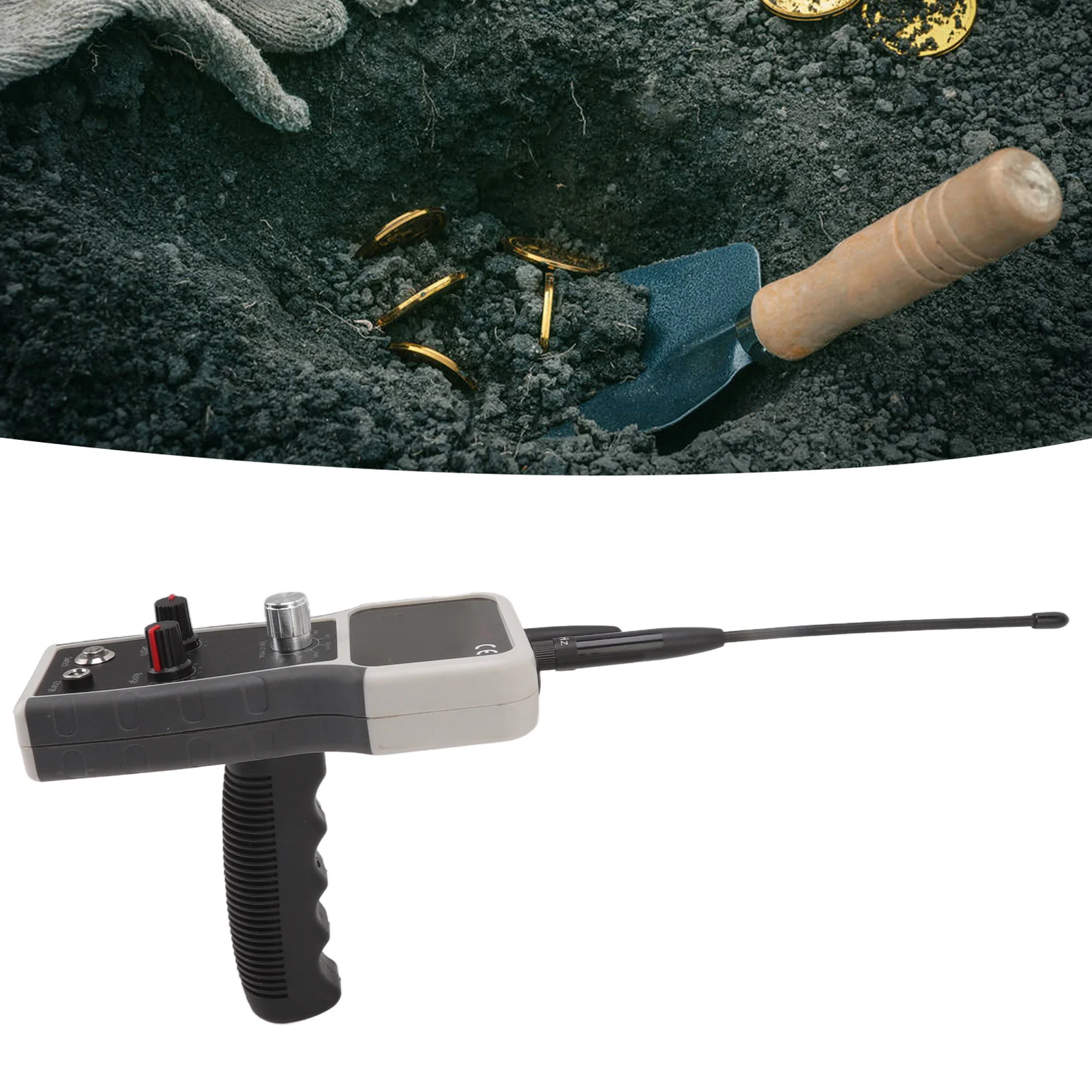 100-240V Metal Scanner 25m Depth 1800m Range Sensitive 1000MAH Gold Finder for Outdoor
